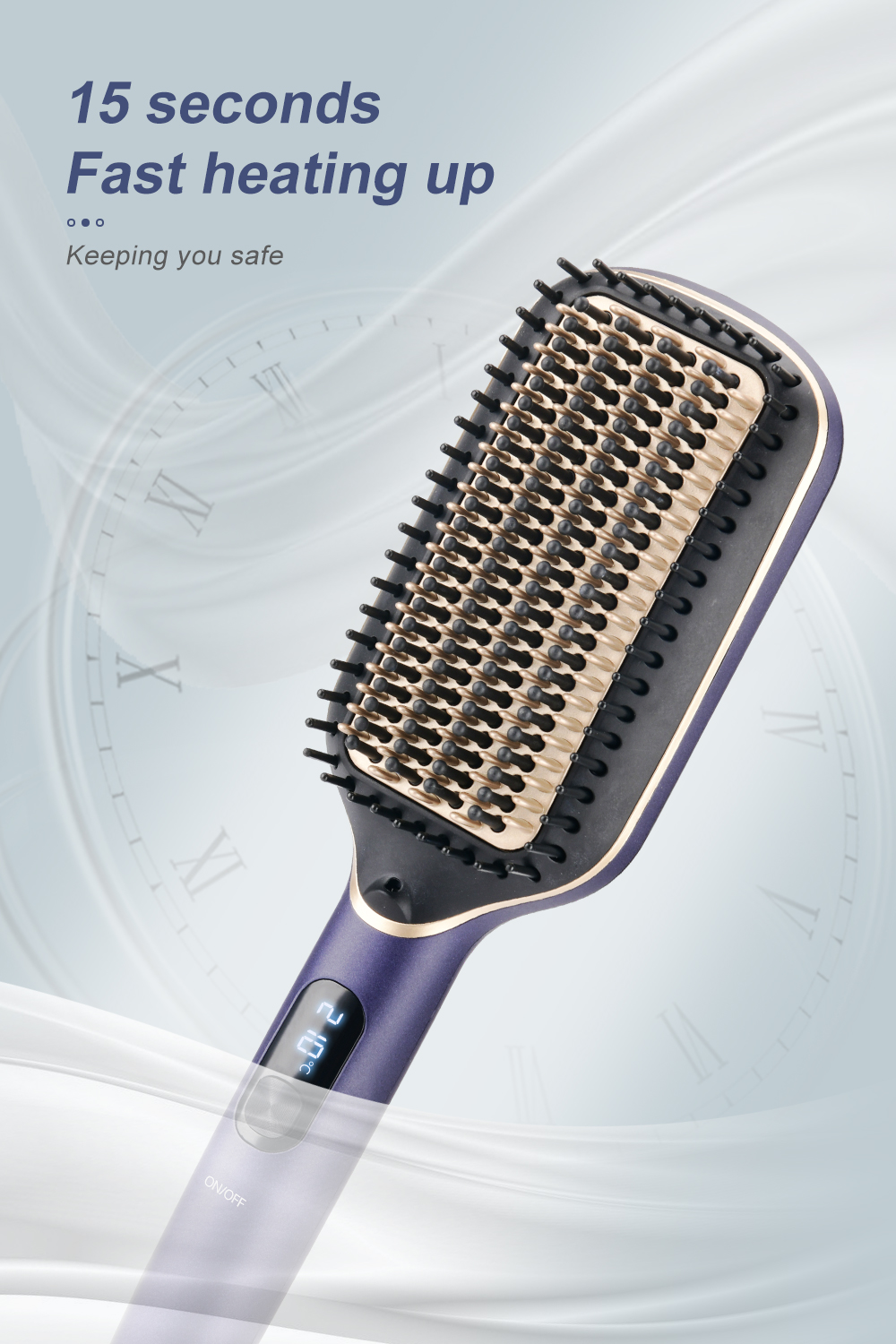 TA-8008 Hair Straightener Wide Plate 