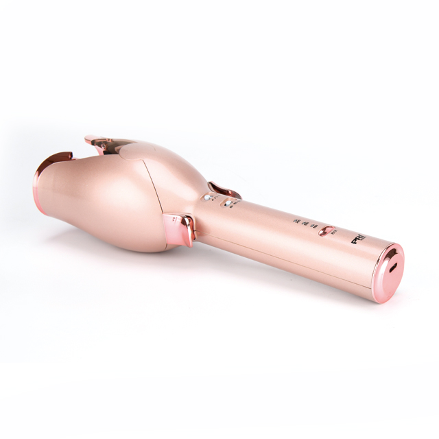 TB-1843 Rechargeable auto rotating curling iron hair curler 