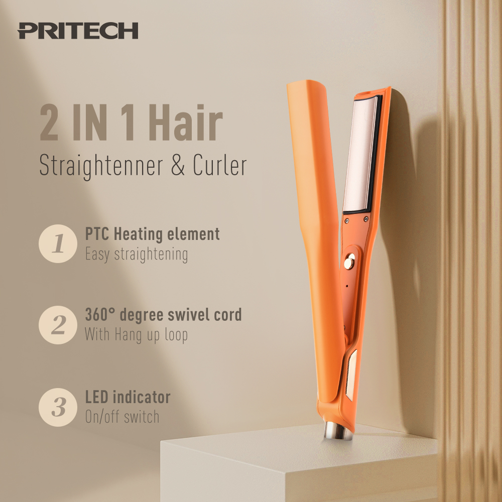  2 In 1 Hair Styling Straightener & Curler TA-2621A