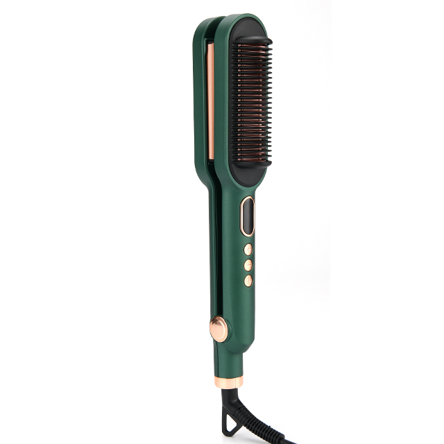 TA-2462 2 In 1 Hair Straightener & Waver Iron Hair Brush