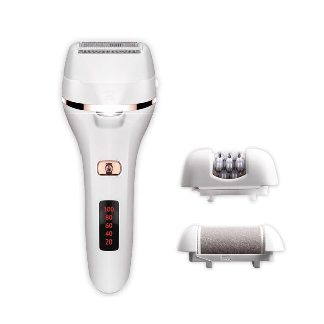 LD-7247 3 in 1 Lady Beauty Set rechargeable Lady shaver rechargeable epilator recgargeabke callus remover 3 in 1 Multifunctional Electric Shaver